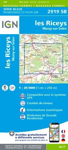Les Riceys Mussy 1:25 000: Carte de randonnée (et plein air)