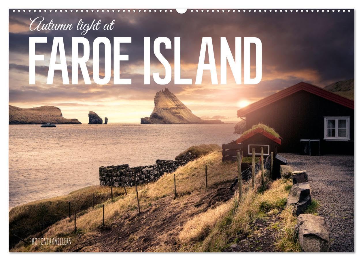 Autumn light at Faroe island (Wall Calendar 2026 DIN A2 landscape), CALVENDO 12 Month Wall Calendar: The northern Islands