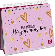 Für meinen Herzensmenschen: Süßer Mini-Aufsteller mit charmanten Komplimenten und kleinen Liebeserklärungen | als Geschenk zum Valentinstag, Jahrestag, Geburtstag oder einfach so