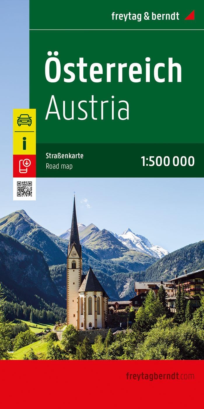 Österreich, Straßenkarte 1:500.000, freytag & berndt (freytag & berndt Auto + Freizeitkarten)