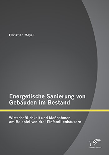Energetische Sanierung von Gebäuden im Bestand: Wirtschaftlichkeit und Maßnahmen am Beispiel von drei Einfamilienhäusern