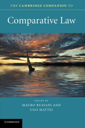 Mauro Bussani The Cambridge Companion To Comparative Law (Cambridge Companions To Law)