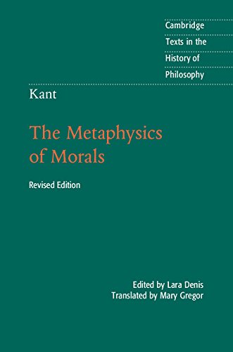 Immanuel Kant Kant, The Metaphysics Of Morals (Cambridge Texts In The History Of Philosophy)