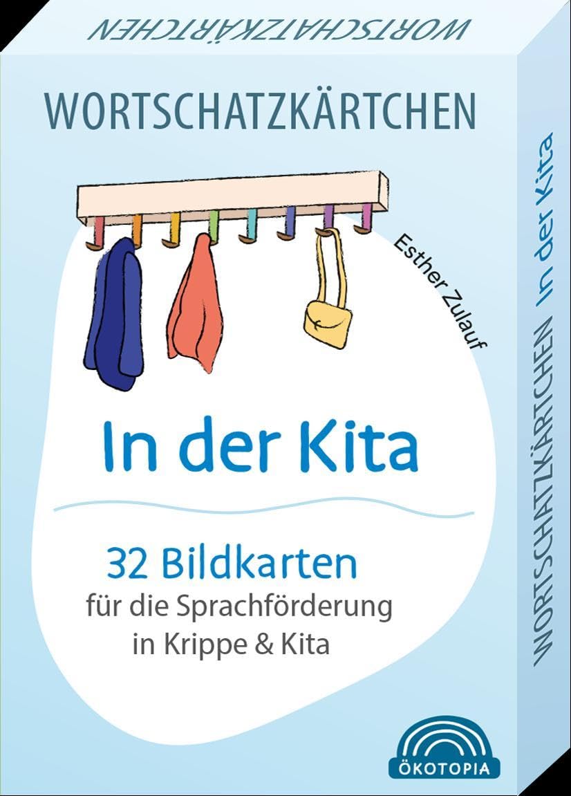 Wortschatzkärtchen: In der Kita - 32 Bildkarten für die Sprachförderung in Krippe und Kita