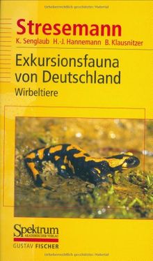 Stresemann: Exkursionsfauna von Deutschland (Gesamtwerk): Exkursionsfauna von Deutschland, 3 Bde., Bd.3, Wirbeltiere | Buch | Zustand sehr gut