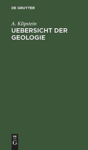 Uebersicht der Geologie: Zum Behuf seiner Vorlesungen