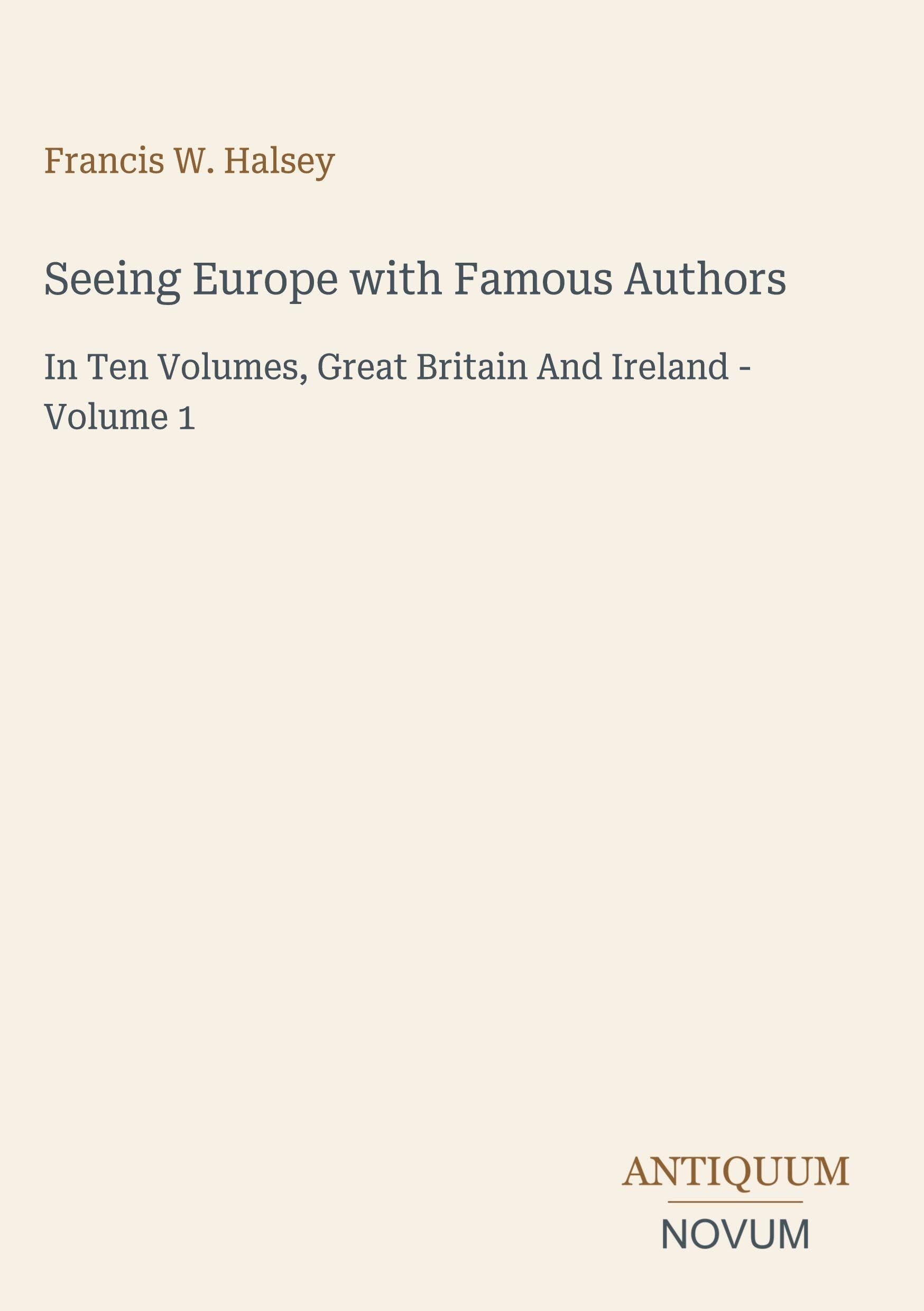 Seeing Europe with Famous Authors