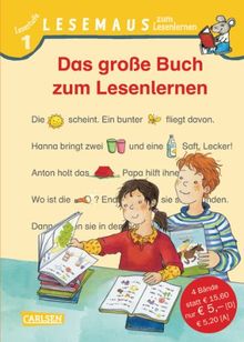 LESEMAUS zum Lesenlernen Sammelbände: Das große Buch zum Lesenlernen: LESEMAUS zum Lesenlernen Stufe 1