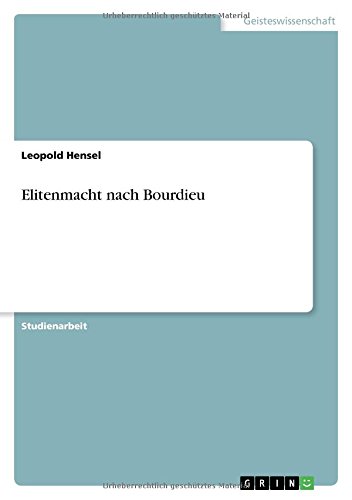 Elitenmacht nach Bourdieu