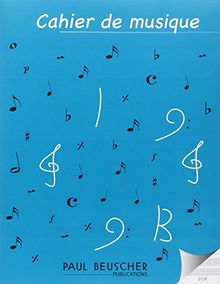 Partition : Cahier de musique 12 portées format A4