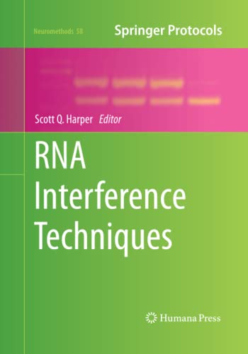RNA Interference Techniques (Neuromethods, Band 58)