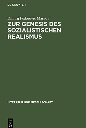Zur Genesis des sozialistischen Realismus: Erfahrungen und Leistungen süd- und westslawischer Literaturen in den zwanziger und dreißiger Jahren