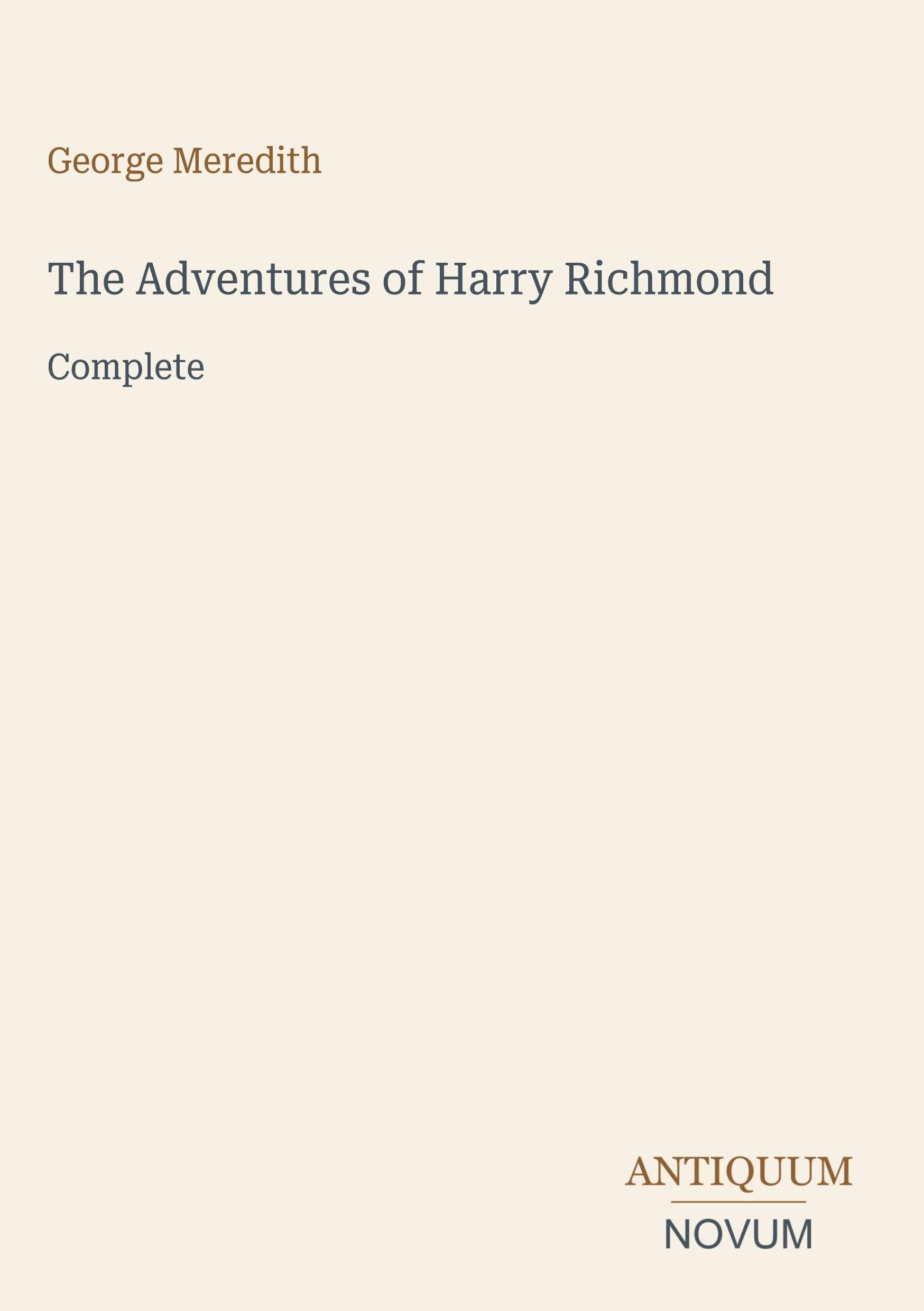 The Adventures of Harry Richmond