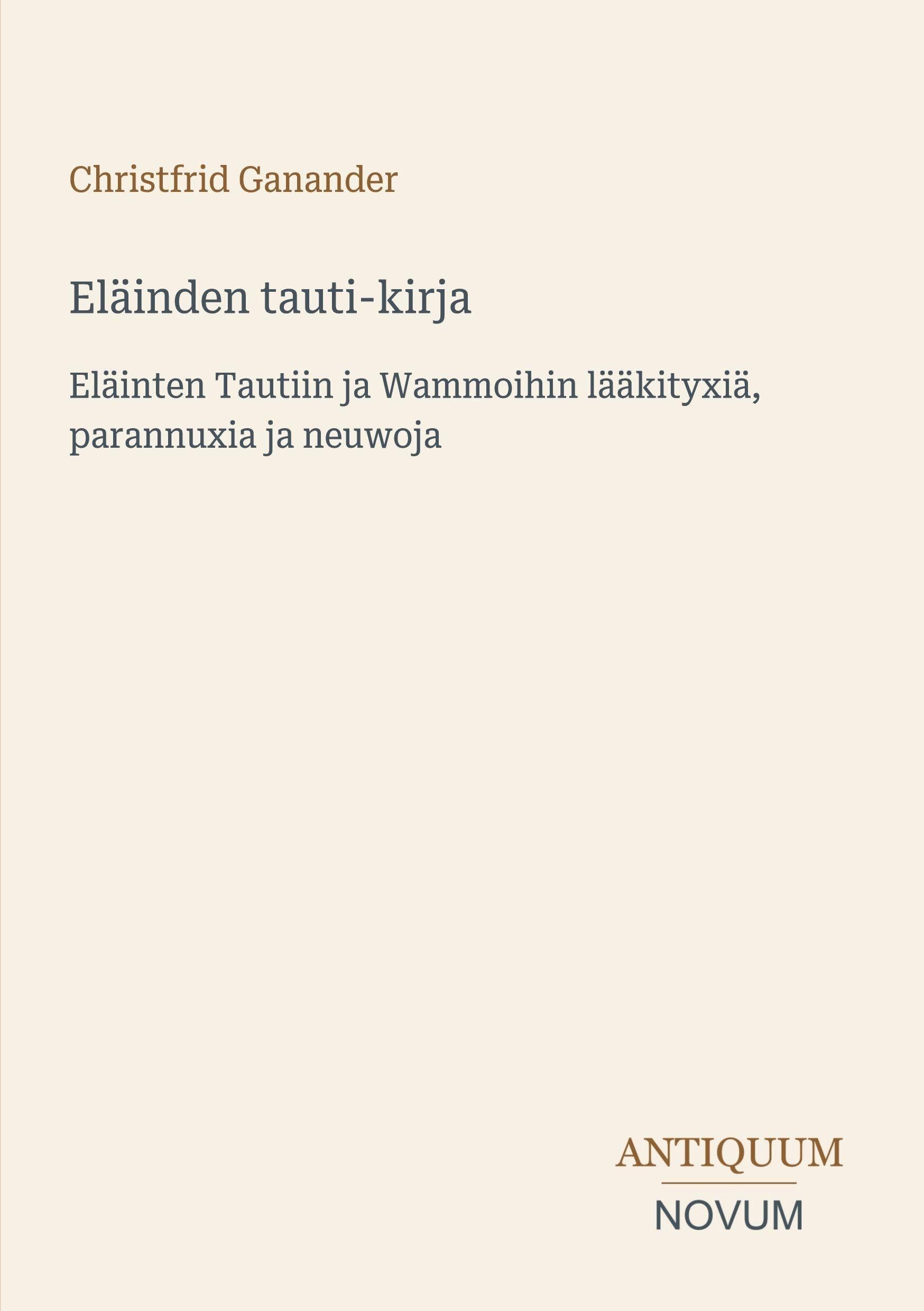 Eläinden tauti-kirja