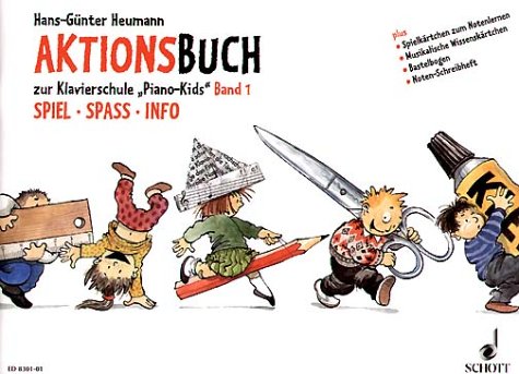 Piano Kids: Die Klavierschule für Kinder mit Spaß und Aktion. - Komplett-Angebot. Band 1 + Aktionsbuch 1. Klavier.