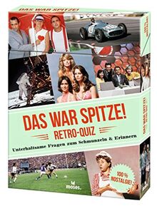 moses. Das war spitze! Retro Quiz l Nostalgie Gesellschaftspiel für Erwachsene l 50 XXL Quizkarten mit unterhaltsamen Quiz Fragen zum Schmunzeln und Erinnern
