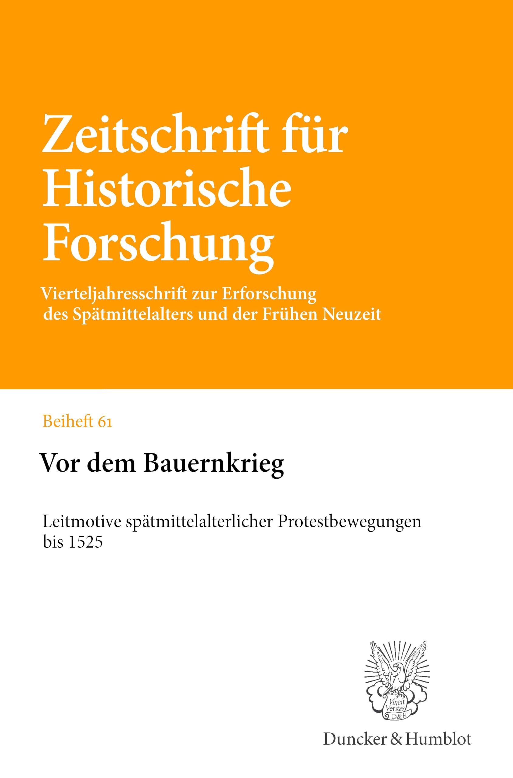 Vor dem Bauernkrieg