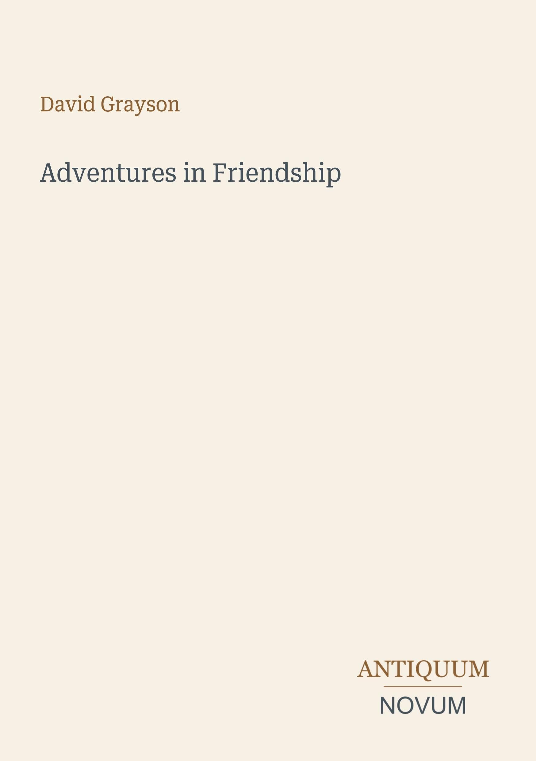 Adventures in Friendship