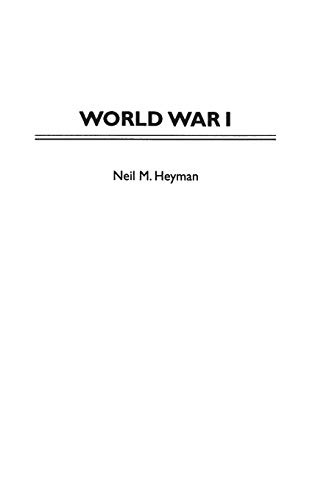 World War I (Greenwood Press Guides to Historic Events of the Twentieth Century)