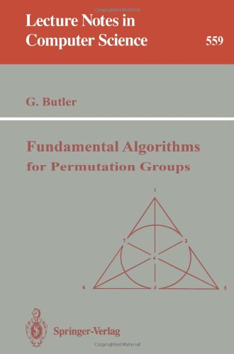 Fundamental Algorithms for Permutation Groups (Lecture notes in computer science, vol.559)