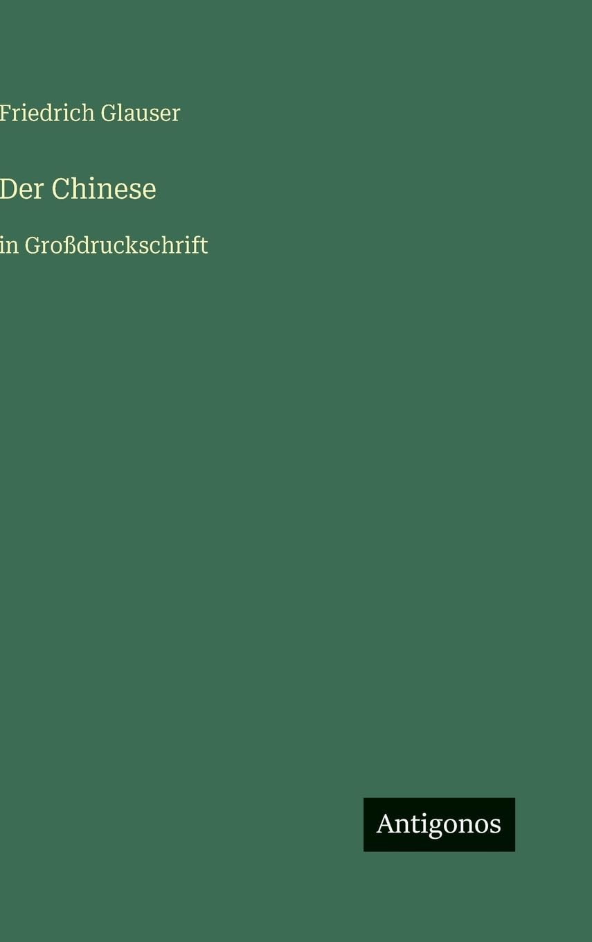 Der Chinese: in Großdruckschrift