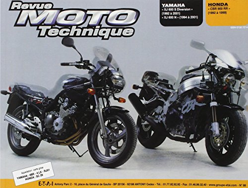 ETAI Revue Moto Technique Numero 88 : Yamaha Xj 600 S Et Honda Cbr 900 Rr