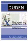 Duden Schülerhilfen, Gleichungen und Ungleichungen