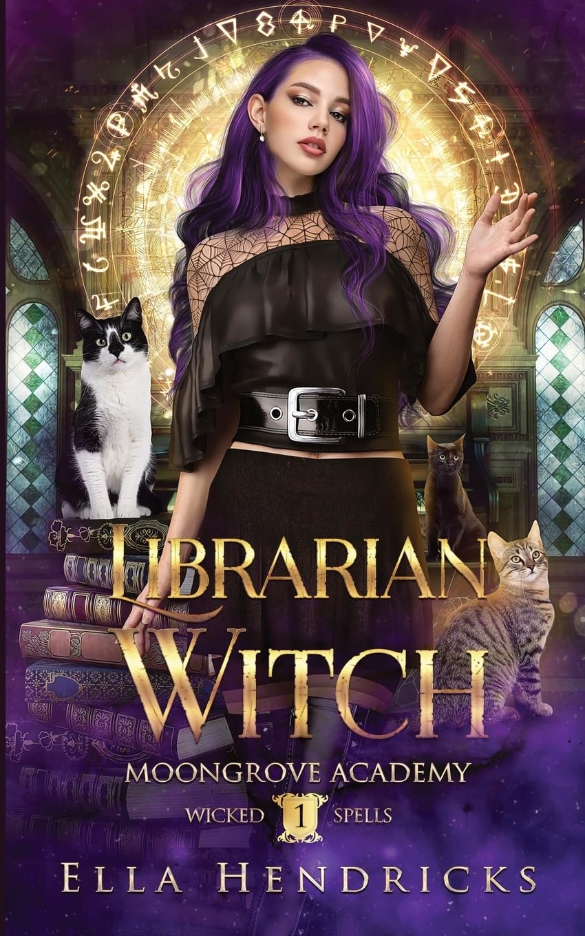 Librarian Witch: A Dark Academy Romance (Moongrove Academy: Wicked Spells Book 1)