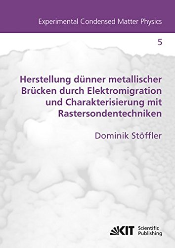 Herstellung Dünner Metallischer Brücken Durch Elektromigration und Charakterisierung mit Rastersondentechniken: Dissertationsschrift (Experimental ... für Technologie, Physikalisches Institut)