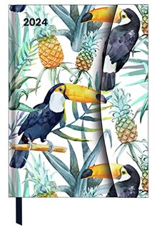 Jungle 2024 - Diary - Buchkalender - Taschenkalender - 16x22: Magneto Diary