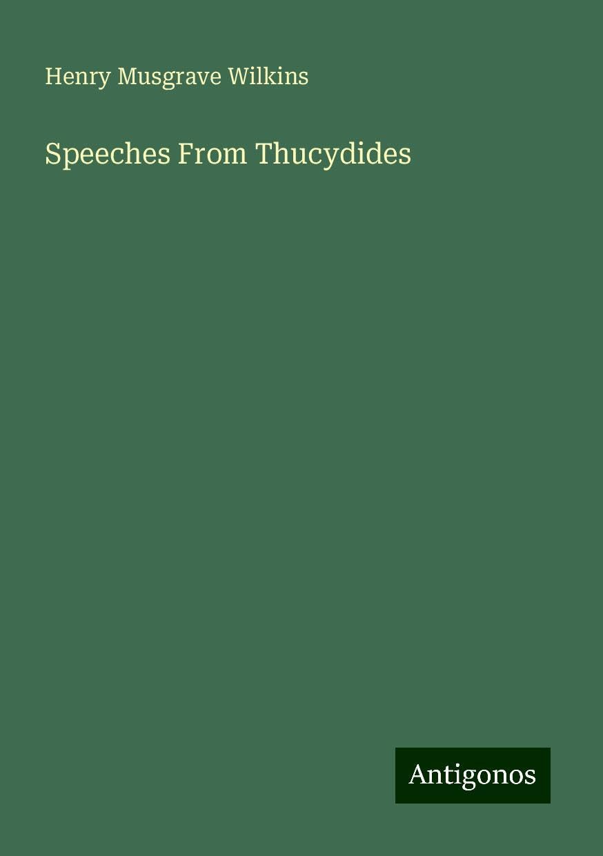 Speeches From Thucydides