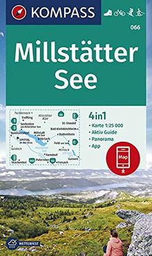 KOMPASS Wanderkarte Millstätter See: 4in1 Wanderkarte 1:25000 mit Aktiv Guide und Panorama inklusive Karte zur offline Verwendung in der KOMPASS-App. ... Langlaufen. (KOMPASS-Wanderkarten, Band 66)