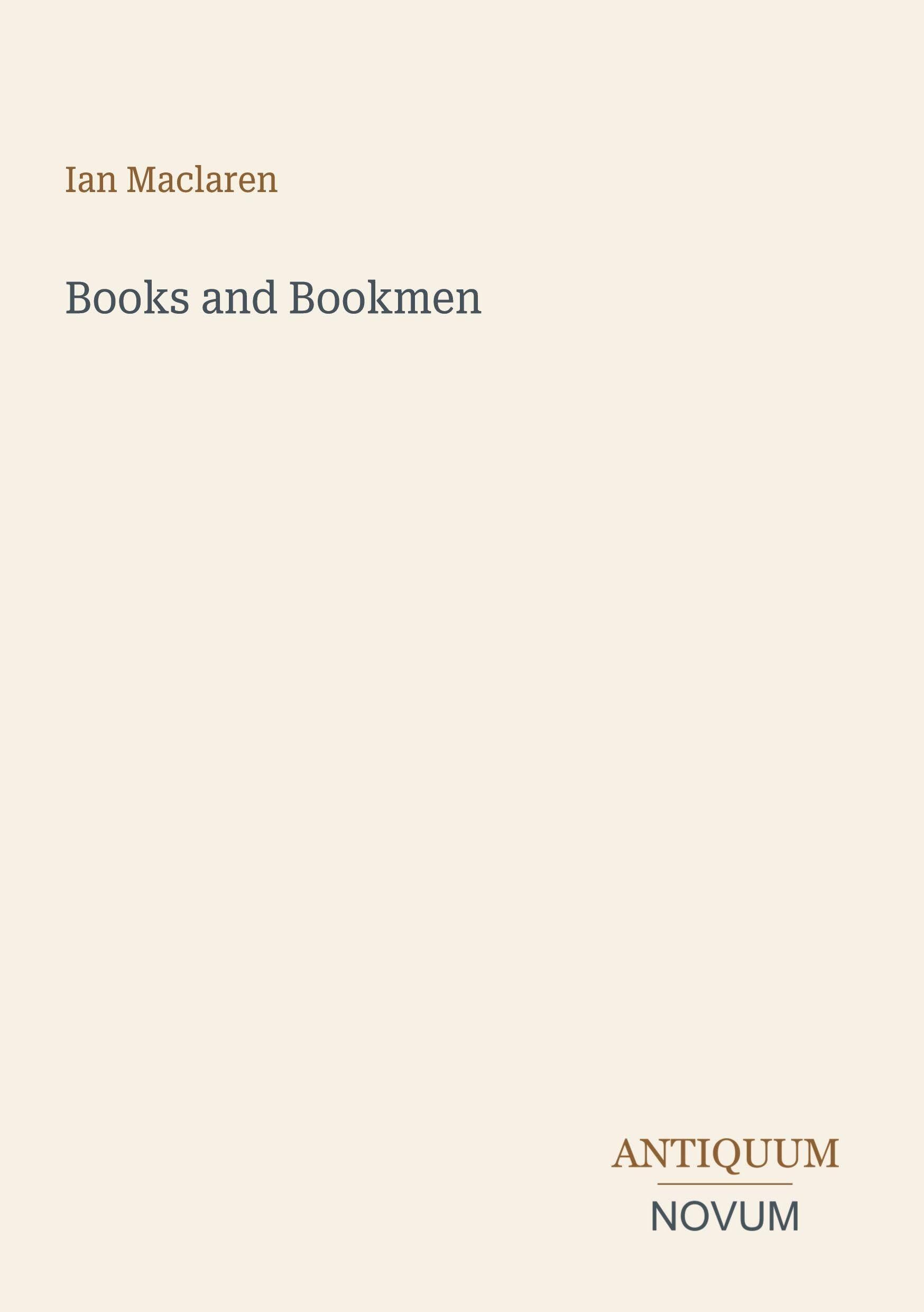 Books and Bookmen
