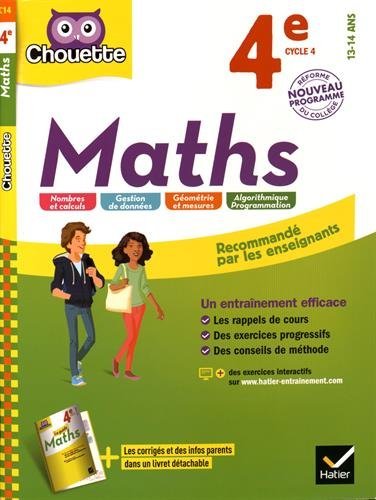 Maths 4e Cycle 4 de Gérard Bonnefond