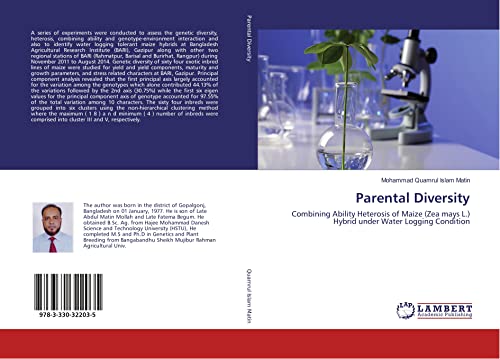 Parental Diversity: Combining Ability Heterosis of Maize (Zea mays L.) Hybrid under Water Logging Condition