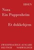 Nora - Ein Puppenheim / Et dukkehjem: Zweisprachige Ausgabe: Deutsch / Norwegisch