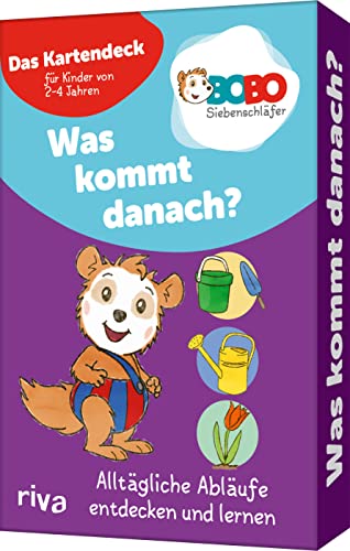Bobo Siebenschläfer – Was kommt danach?: Alltägliche Abläufe entdecken und lernen – Das Kartendeck für Kinder von 2-4 Jahren. Lernspiel/Denkspiel mit Bildergeschichten in 34 Karten