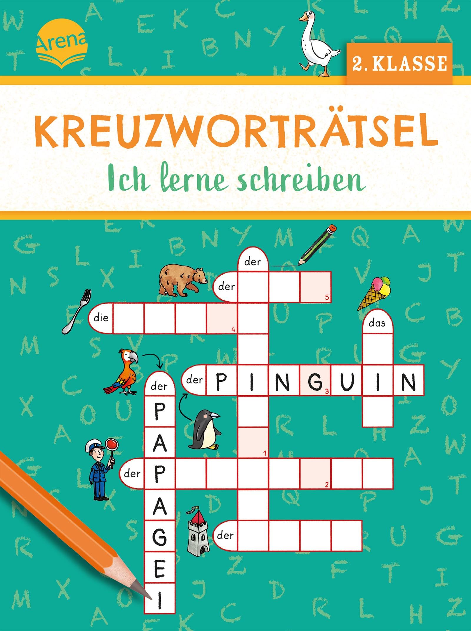 Kreuzworträtsel. Ich lerne schreiben (2. Klasse): Mit 40 Kreuzworträtseln zum Schreib- und Lese-Profi, ab 7 Jahren. Beschäftigung. Selbstständiges ... Konzentration fördern. Grundschule
