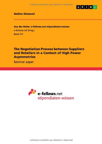 The Negotiation Process between Suppliers and Retailers in a Context of High Power Asymmetries