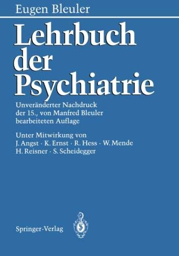 Lehrbuch der Psychiatrie (German Edition)