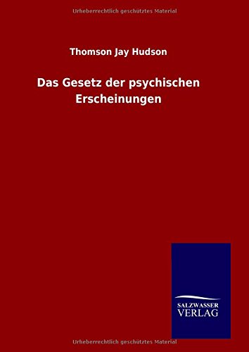 Das Gesetz der psychischen Erscheinungen
