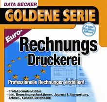 EURO-Rechnungs-Druckerei, 1 CD-ROM Professionelle Rechnungen erstellen! Profi-Formular-Editor, Inkl. Brechnungsfunktionen, Journal & Auswertung, Artikel-, Kunden-Datenbank. Für Windows 95/98SE/Me/NT 4.0/2000/XP