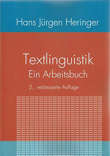 Textlinguistik: Ein Arbeitsbuch