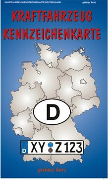 Kraftfahrzeug-Kennzeichen-Karte Deutschland