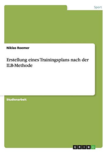 Erstellung eines Trainingsplans nach der ILB-Methode