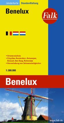 Falk Länderkarte Benelux 1:300 000 | Buch | Zustand gut