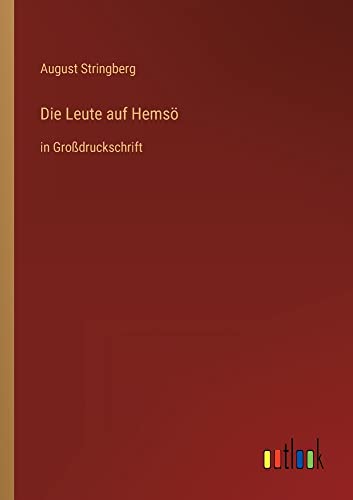 Die Leute auf Hemsö: in Großdruckschrift