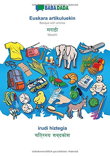 BABADADA black-and-white, Euskara artikuluekin - Marathi (in devanagari script), irudi hiztegia - visual dictionary (in devanagari script): Basque ... (in devanagari script), visual dictionary