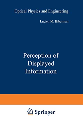 Perception of Displayed Information (Optical Physics and Engineering)