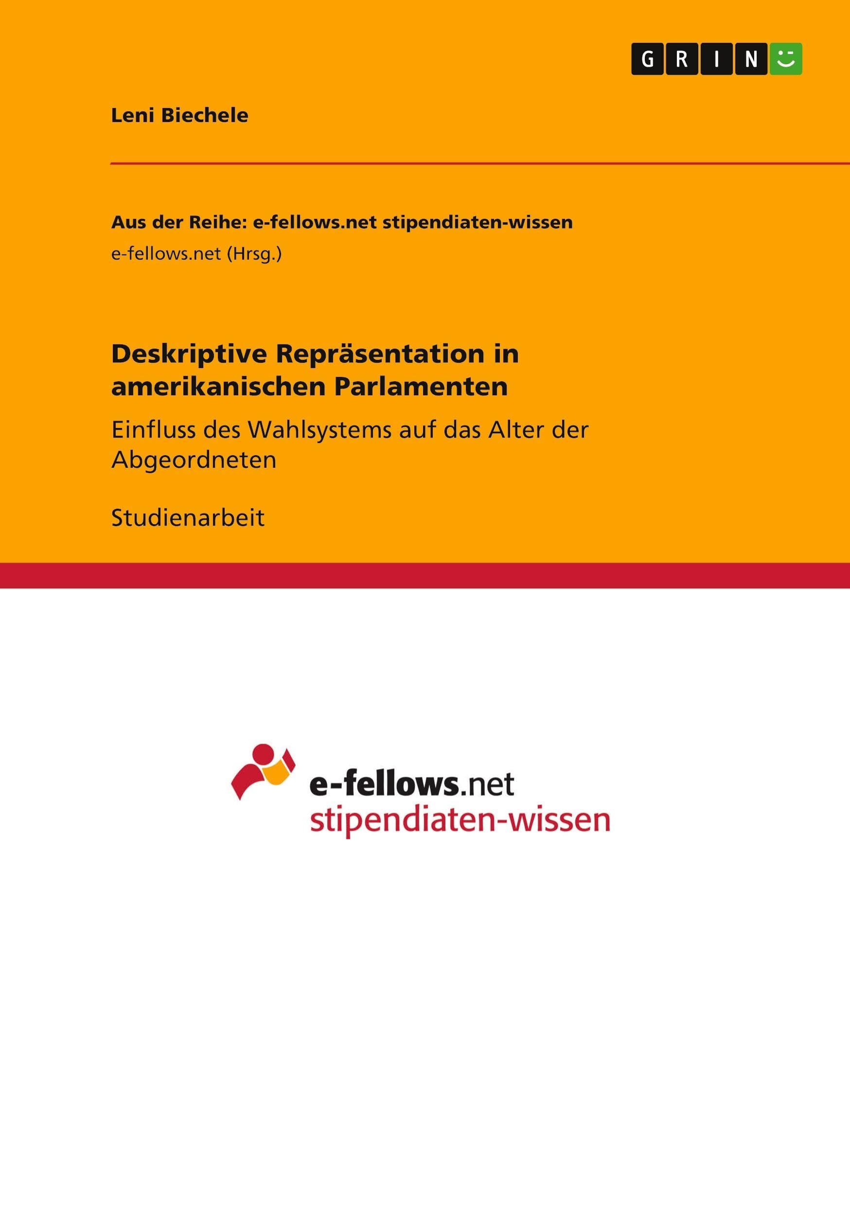 Deskriptive Repräsentation in amerikanischen Parlamenten